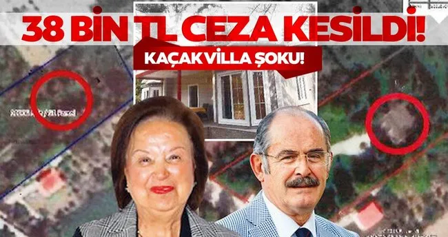Büyükerşen’in kaçak villasına 38 bin lira ceza