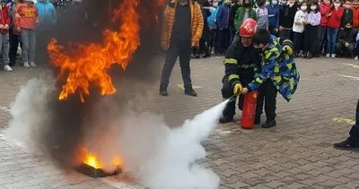 Devrek’te eğitim öğretim veren okullarda yangın tatbikatı yapıldı