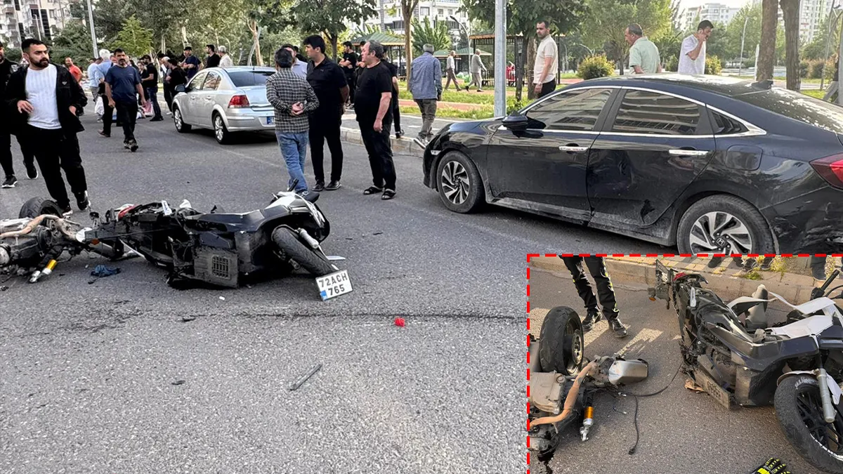 Diyarbakır’da feci kaza! Motosiklet park halindeki otomobile çarpınca ikiye ayrıldı: Sürücü yaralandı! Diyarbakır’da feci kaza! Motosiklet park halindeki otomobile çarpınca ikiye ayrıldı: Sürücü yaralandı!