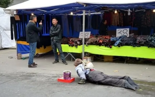 Dilenciden akılalmaz numara