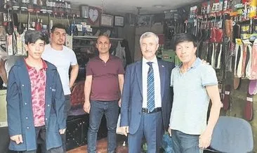 Başkan Tahmazoğlu esnafı ziyaret etti