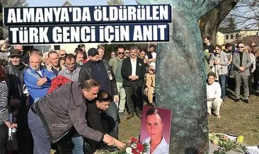 Almanya’da öldürülen Türk genci için anıt