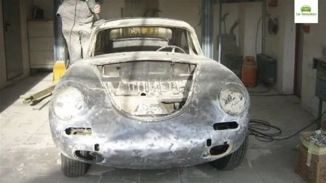 1955 model hurda Porsche’un müthiş değişimi