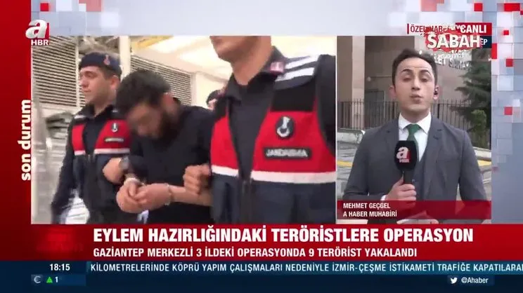 Son dakika: Gaziantep'te eylem hazırlığındaki 9 terörist yakalandı | Video