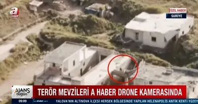 SON DAKİKA: Terör mevzileri A Haber drone kamerasında! Teröristler havadan böyle görüntülendi...