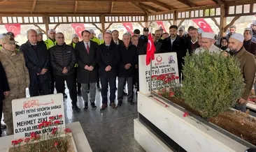 Şehit Fethi Sekin mezarı başında anıldı