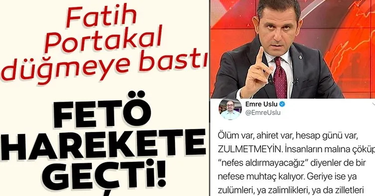 Fatih Portakal düğmeye bastı, FETÖ harekete geçti