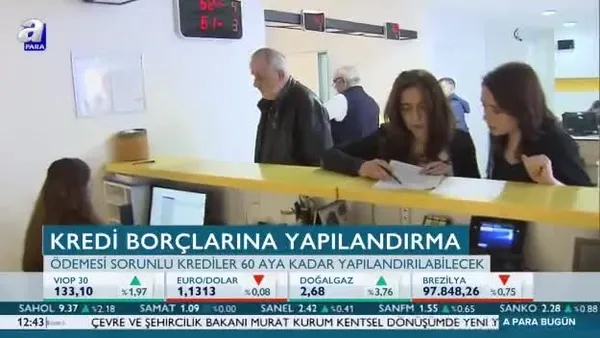 Kredi borçlarında yapılandırma!