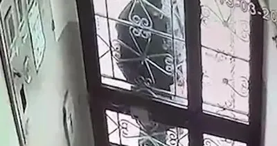3 gün önce bisiklet çalınan apartmandan bu kez kapı tokmağı çalındı | Video
