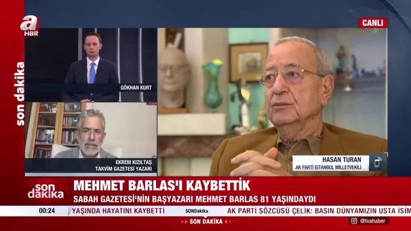 AK Parti İstanbul Milletvekili Hasan Turan, Mehmet Barlas'ın ailesine taziyelerini iletti | Video