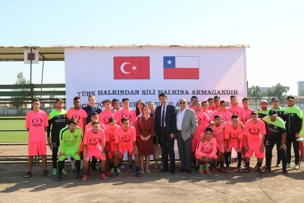 Şilili Filistinlilerin takımı Palestino'ya Türkiye'den destek