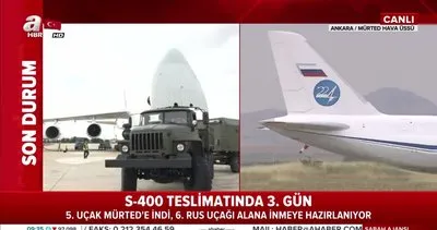 S-400 teslimatında Rus nakliye uçakları Ankara Mürted Hava Üssü’ne inmeye devam ediyor