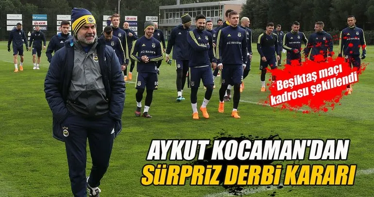 Aykut Kocaman’dan Beşiktaş maçı için sürpriz karar