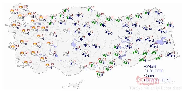 Meteoroloji’den son dakika hava durumu ile sağanak ve kar yağışı uyarısı geldi! İstanbul’da yağışlar ne zaman sona erecek?