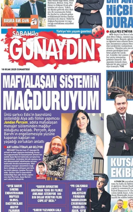 Yapımcı Jandae Perçem GÜNAYDIN’A anlattı: Edis ve Ayşe Barım bana karşı çeteleştiler