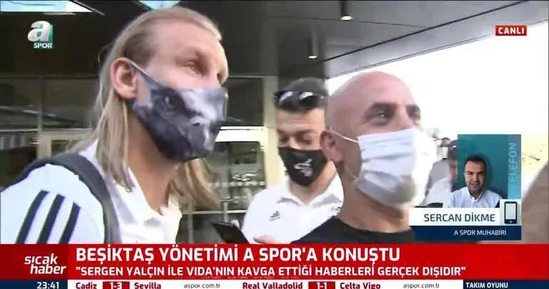 Beşiktaş’tan kavga açıklaması! Sergen Yalçın ve Vida...