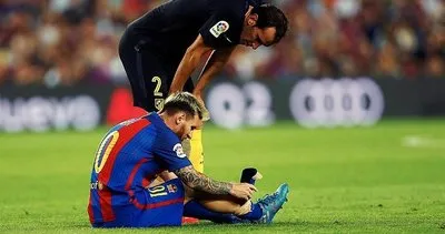 Barcelona - Atletico Madrid maçında sakatlanan Messi 3 hafta yok