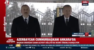 Başkan Erdoğan, İlham Aliyev’i Ankara’da resmi törenle karşıladı | Video