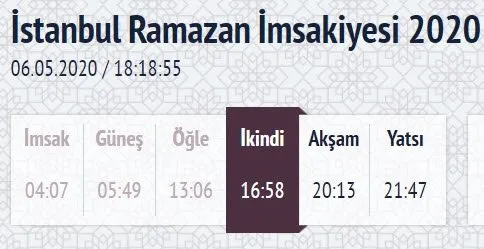 istanbul iftar saati canli yayin ile istanbul iftar vakti ezan okunuyor 6 mayis 2020 istanbul imsakiye takvimi ile hayirli ramazanlar video videosunu izle son dakika haberleri