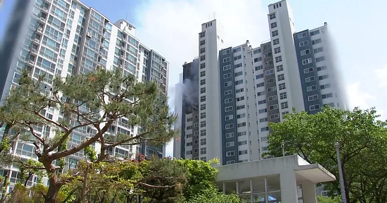 Güney Kore’de 20 katlı apartmanda yangın faciası: 2 ölü