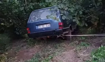 Giresun'da otomobil fındık bahçesine devrildi: 1 ölü, 3 yaralı #giresun
