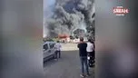 Gebze’de korkutan yangın! Park halindeki otobüsler yandı