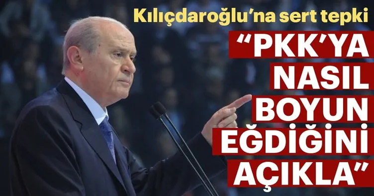 Bahçeli'den Kılıçdaroğlu'na sert tepki