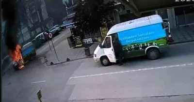 Kırşehir'de kamyonet alev alev yandı sürücü son anda kurtuldu #kirsehir