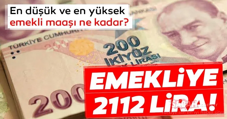 Son Dakika Haberi: Emekliye 2.112 lira maaş! SSK ve BAĞ-KUR emekli maaşları ne kadar oldu? İşte ayrıntılar…