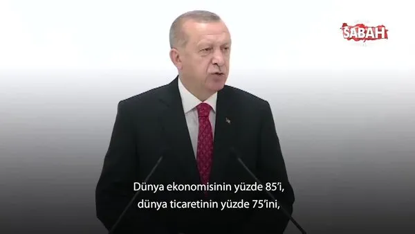 Başkan Erdoğan'ın bu konuşması G-20'ye damga vurdu