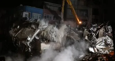 Kağıthane’de çökme ve yıkım sonrası son durum havadan fotoğraflandı