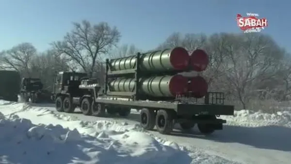 Rusya askeri tatbikat için Belarus'a S-400 hava savunma sistemleri gönderdi | Video