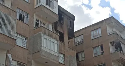 Şanlıurfa’da 5 katlı binada yangın #sanliurfa