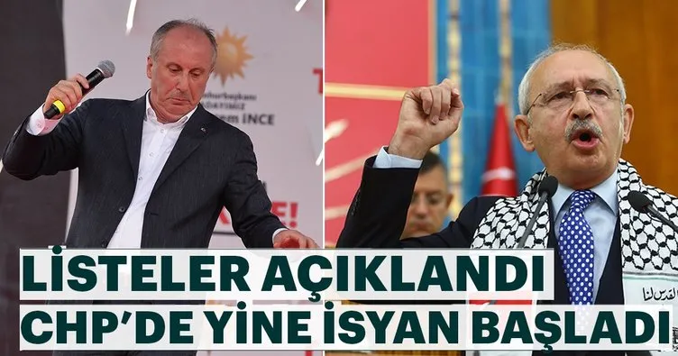 Adayların listesi açıklandı CHP karıştı