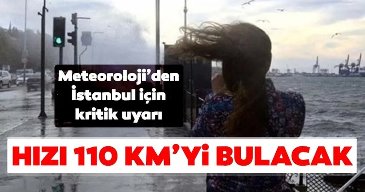 Meteoroloji son dakika duyurdu: İstanbul’a yine fırtına geliyor! Hızı 110 km’yi bulacak