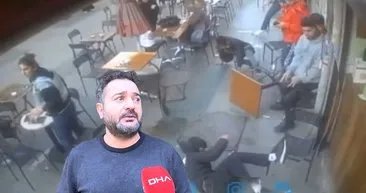 İstanbul’da akılalmaz kaza: Kafe savaş alanına döndü! Bowling topu gibi devrildiler
