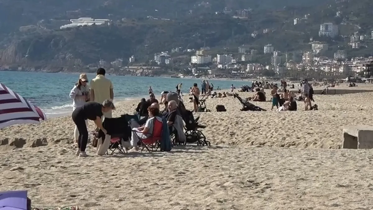 Alanya'da Mart ayında deniz keyfi