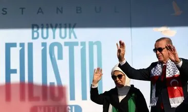 Emine Erdoğan’dan Büyük Filistin Mitingi paylaşımı: İnanıyoruz ki, daha adil bir dünya mümkün