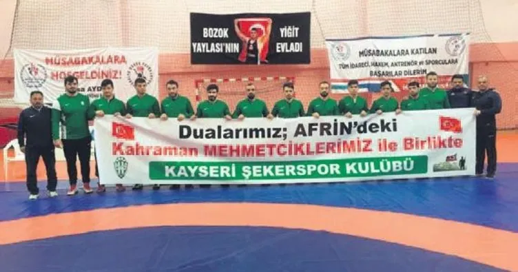 Kayseri Şekerspor Güreş Takımı 2. oldu