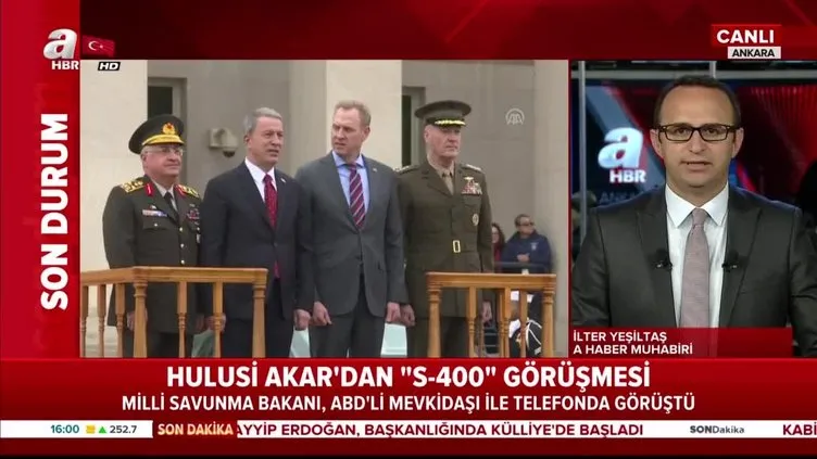 Bakan Akar ABD Savunma Bakanı ile görüştü! Skandal S-400 mektubuna tepki gösterdi