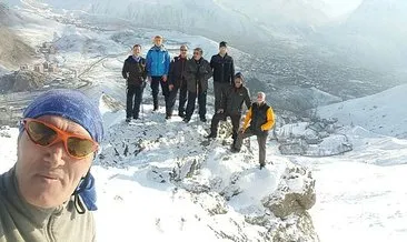 Hakkarili dağcılardan kış tırmanışı