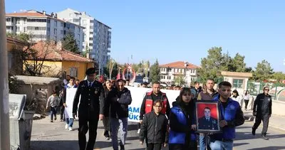 Kırşehir Şehidi Ümit Tekinaslan için yürüyüş düzenlendi #kirsehir