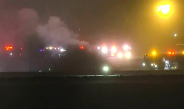 ABD’de 8 kişiyi taşıyan uçağı alevler sardı: Havalimanı pisti kapatıldı