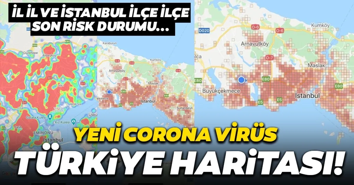 türkiye haritası istanbul ilçeleri Corona Virus Turkiye Haritasi Icinde Dikkat Ceken Detay Ankara Izmir Kocaeli Ve Istanbul Ilce Ilce Corona Risk Haritasi En Son Haber türkiye haritası istanbul ilçeleri