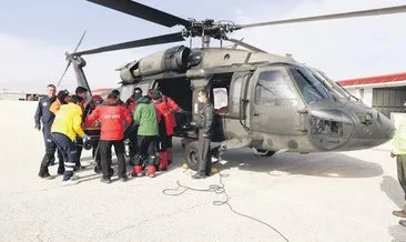 Askeri helikopter, İtalyan kadın dağcı için havalandı