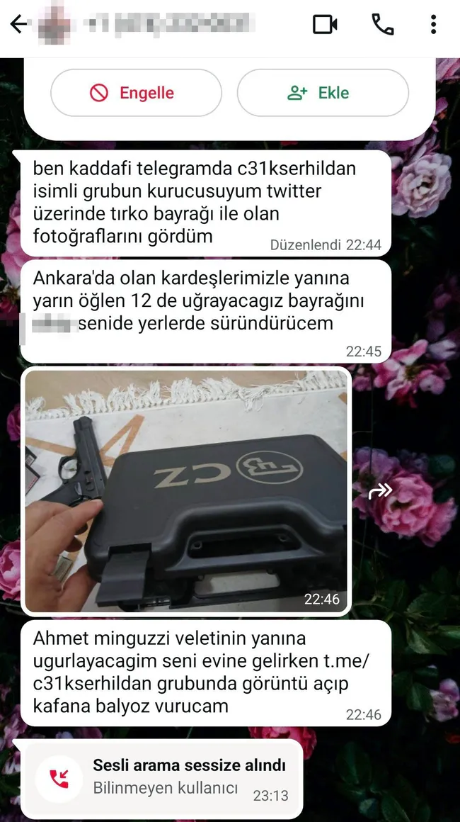 SON DAKİKA… Minguzzi ailesini tehdit edenlere örgüt soruşturması: Şikayetini geri çekmezsen seni de o veletin yanına gömeriz!