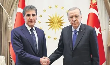 Başkan Erdoğan Barzani’yi kabul etti