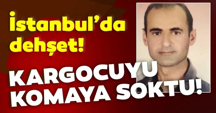 Son dakika: Adresi bulamayan kargocuyu komaya soktu!