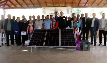 Göçer ailelerin hayatı projelerle aydınlanıyor! 38 göçer aileye güneş enerjisi paneli dağıtıldı