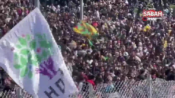 HDP etkinliğinde terör paçavrası açılıp Öcalan sloganları atıldı | Video